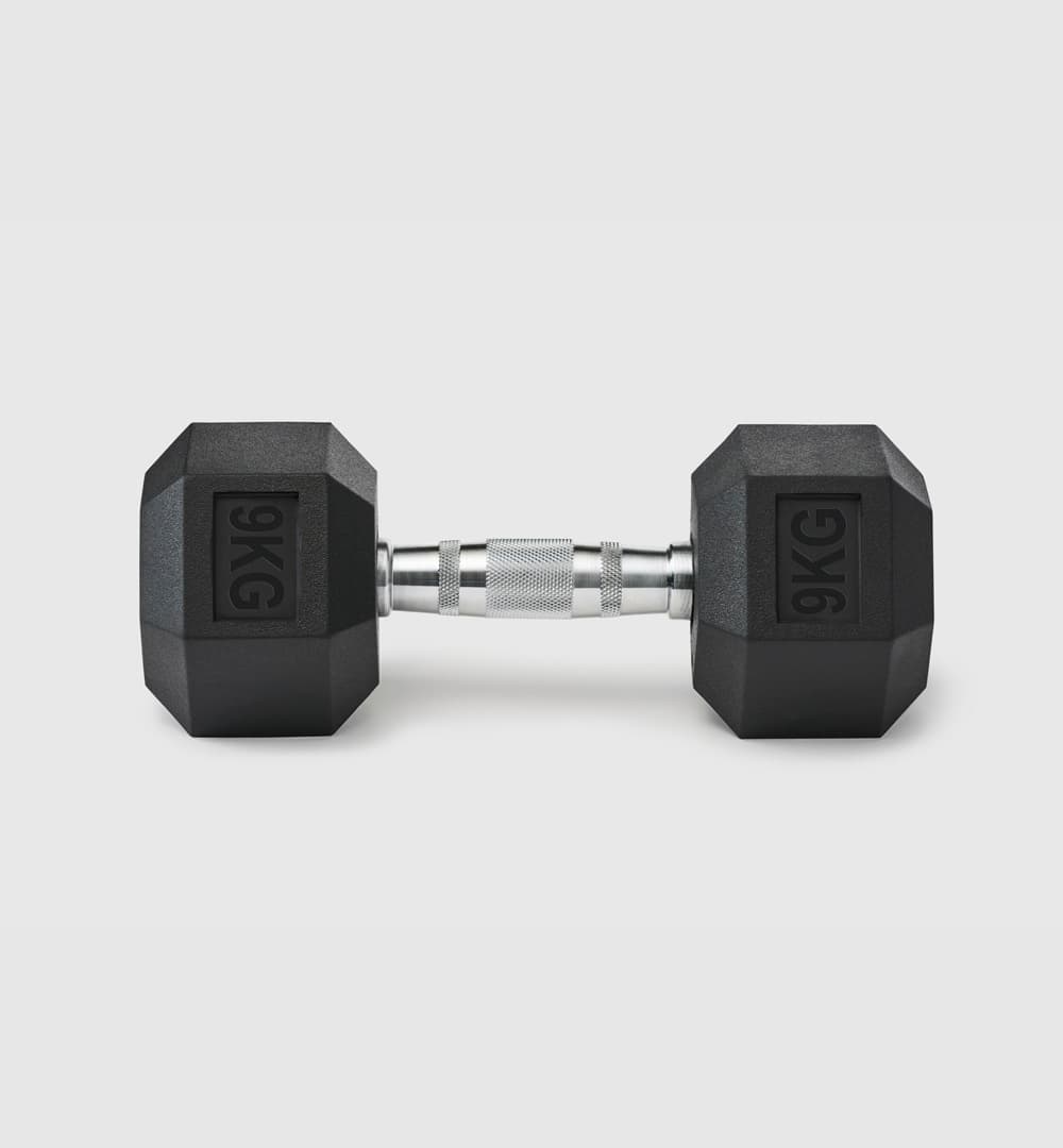 Rubber Hex Dumbbells