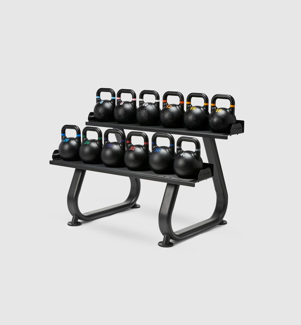 Competition Kettlebells (Set of 12) - 250kg & Rack