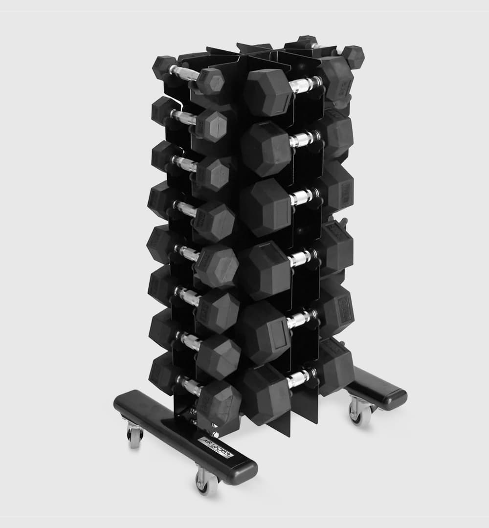 Vertical Dumbbell Rack - Portable (Four Sided)
